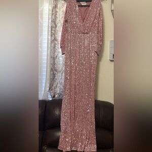 Pink Sequin Dress